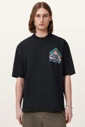 AllSaints pamut póló POUNCE - szürke S