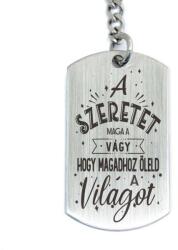 R.M. ékszer A szeretet maga a vágy acél medálos kulcstartó (13707-RM-D)