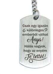 R. M. ékszer Te lettél az Anyukám acél medálos kulcstartó (16570RM)