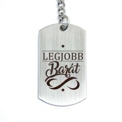 R. M. ékszer Legjobb barát acél medálos kulcstartó (13355-RM-D)