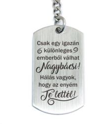 R.M. ékszer Te lettél a Nagybácsim gravírozott acél kulcstartó nagybácsinak (16575RM)