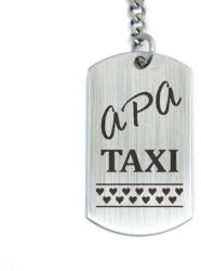 R. M. ékszer Apa taxi bérlet acél medálos kulcstartó (13226-RM-D)