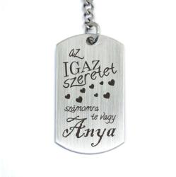 R.M. ékszer Anya igaz szeretet acél medálos kulcstartó (13224-RM-D)