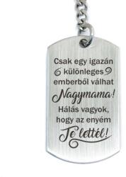 R.M. ékszer Te lettél a Nagymamám gravírozott acél kulcstartó nagymamának (16572RM)