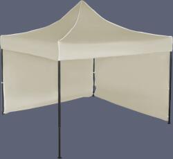 Expodom Gyorsan összecsukható sátor 3x3 m - acél, 2 oldalfal, Bézs