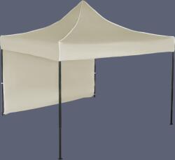 Expodom Gyorsan összecsukható sátor 3x3 m - acél, 1 oldalfal, Bézs