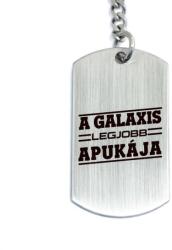R.M. ékszer A galaxis legjobb apukája - vicces gravírozott acél kulcstartó (13358-RM-D)