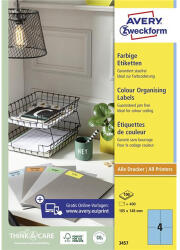 AVERY univerzális címke - kék 105x148mm (3457)