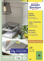 AVERY univerzális címke - zöld 105x37mm (3454)