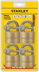Stanley License Stanley Sárgaréz lakat, normál kengyellel 50mm 4 db-os csomag (S742-039)