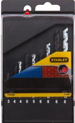 STANLEY Fúrószár készlet Téglához HSS 3 mm, 4 mm, 5 mm, 6 mm, 8 mm (STA56000)