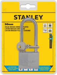Stanley License Stanley Krómbevonatos tömör sárgaréz hajóslakat, hosszú kengyellel, 50mm (S742-017)