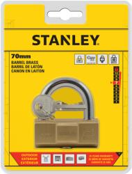 Stanley License Stanley Hengeres tömör sárgaréz lakat, 70mm (S742-048)