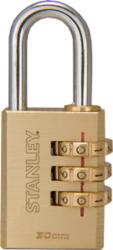 Stanley License Stanley Számzáras sárgaréz lakat, 3 számjegyű kombináció, 30mm (S742-051)