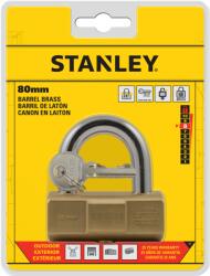 Stanley License Stanley Hengeres tömör sárgaréz lakat, 80mm (S742-049)