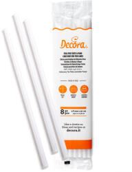 Decora Bastonase Plastic Tort Etajat, O 0.8 x L 30 cm, Set 8 Bucati (9260156) Tava