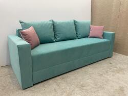 MobAmbient Canapea extensibilă 3 locuri material easy clean turcoaz - model MONACO Canapea