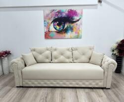 MobAmbient Canapea design modern, extensibilă cu ladă depozitare, crem - model BETYS Canapea