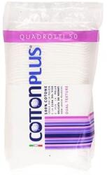Cotton Plus Dischete demachiante patrate 8x8cm, 50 bucati, Cotton Plus