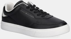Tommy Hilfiger bőr sportcipő CASUAL CUPSOLE SNEAKER fekete, FW0FW08689 - fekete Női 40
