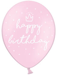 PartyDeco Балон прозрачен Happy Birthday