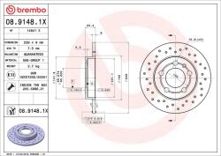BREMBO Disc frana BREMBO XTRA LINE - Xtra 08.9148. 1X (08.9148.1X)