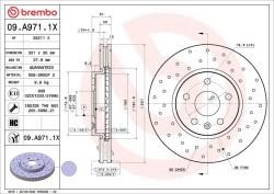BREMBO Disc frana BREMBO XTRA LINE - Xtra 09. A971.1X (09.A971.1X)