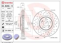 BREMBO Disc frana BREMBO XTRA LINE - Xtra 09. B269.1X (09.B269.1X)