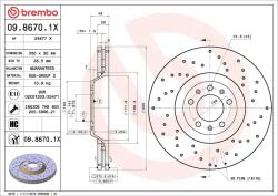 BREMBO Disc frana BREMBO XTRA LINE - Xtra 09.8670. 1X (09.8670.1X)