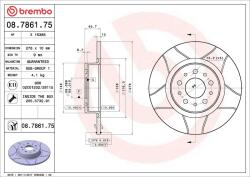 BREMBO Disc frana BREMBO XTRA LINE - Max 08.7861. 75 (08.7861.75)