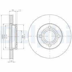 DELPHI Disc frana DELPHI BG2272 (BG2272) - fixbox