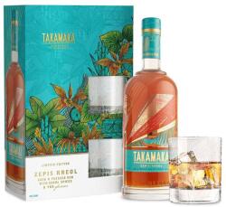 Takamaka Rum Zepis Kreol Rum (St. Andre Series) 0, 7L 43% dd. + 2 db pohár - mindenamibar