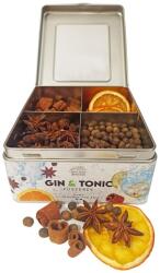 Gin&Tonic Botanicals fém dobozban, osztott (fahéjgyűrű-ánizs-szegfűbors-narancs) - 235 gr - mindenamibar