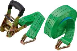  Rögzítőheveder AH-088 racsnival és horoggal kétrészes 3, 8 cm x 600 cm