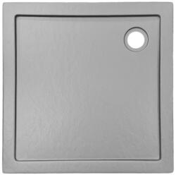 Sanotechnik Venus 90 szögletes akril zuhanytálca kőhatású felülettel antracit 90 x 90 x 4 cm