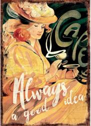  Retro - gift nagy táblakép kávé dekoráció 27 cm x 39 cm