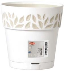  Cloe kaspó+alj 20 cm fehér (5901797100)