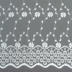  Készfüggöny törtfehér hímzett virágos ELLA / 01 140 cm x 245 cm