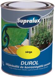Supralux zománc festék Durol időjárásálló és korróziógátló 1 l sárga (5164189)