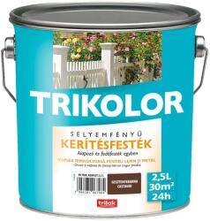 Trikolor selyemfényű kerítésfesték 2, 5 l gesztenyebarna
