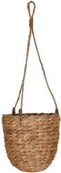  Függő virágkosár vízijácintból 16 cm x 15 cm natúr (43-2020-05-A)