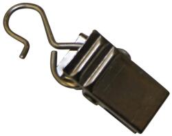  Gardinia kampó klipszes fém 10 darab ezüst szatén