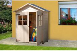 WEKA balkon- és teraszszekrény nyeregtetővel méret: 2 natúr 163 cm x 87 cm (357.1608.30401)