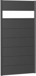 Biohort kerítés panel akrilüveggel 100 cm x 180 cm metál sötétszürke
