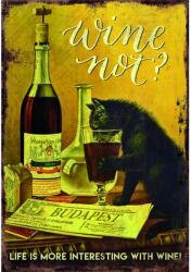 Retro-Gift hűtőmágnes Wine not? 9 cm x 6, 5 cm