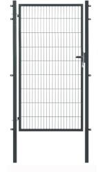 Floraworld egyszárny kapu kétrudas hálós kerítéspanel antracit 180 cm x 120 cm (043477)