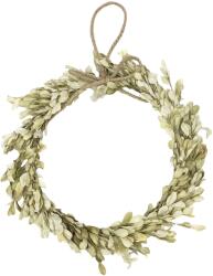  Szárított virág koszorú puszpáng kőzöld