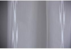  Fényáteresztő shearly függöny 12145/01 fehér csíkos 300 cm magas méteráru (65224)