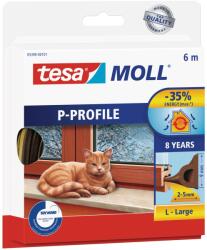 Tesa tesamoll P-profil ajtó- és ablaktömítő gumiszalag barna 6 m x 9 mm (05390-00103-00)