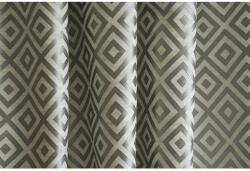  Dekoranyag Margaret/01 ezüst geometriai mintás 140 cm széles méteráru (96116)